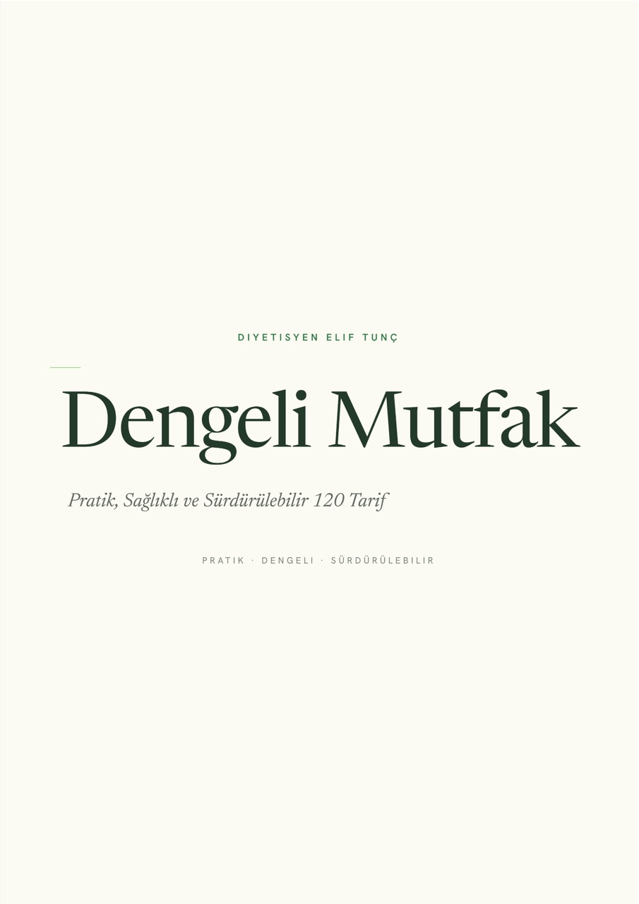 Dengeli Mutfak iç sayfa — başlık sayfası