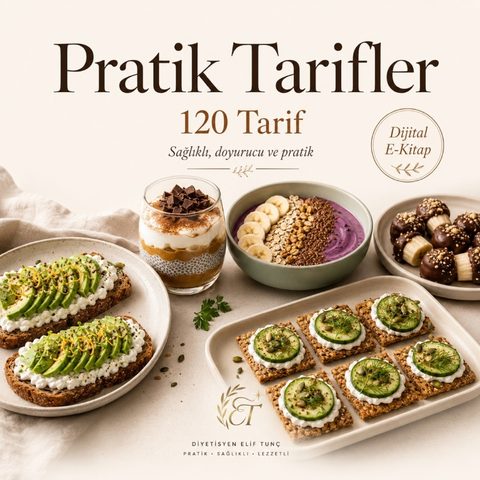 Pratik Tarifler 120 Tarif e-kitabı kapağı