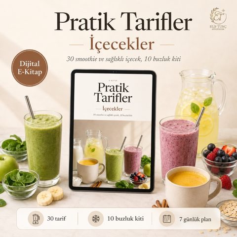 Pratik Tarifler İçecekler e-kitabı kapağı